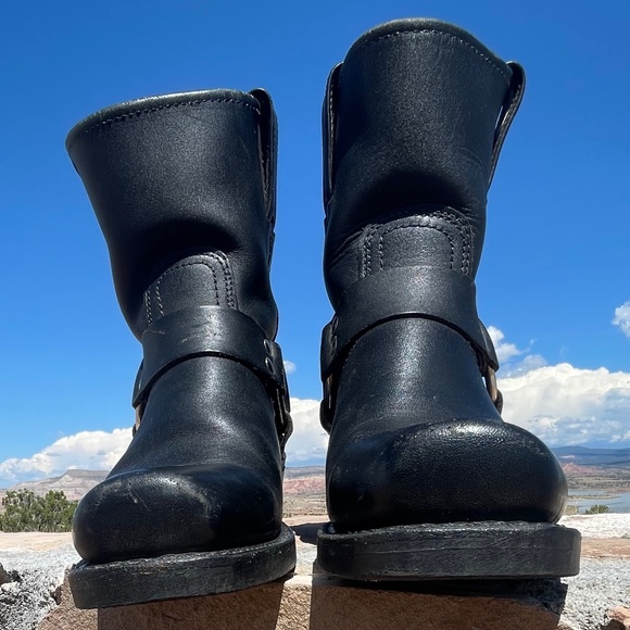 Frye 8R Harness Boots (Black/Size 7) - Picture 15 of 16